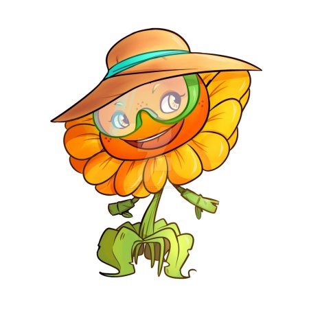 Подсолнух из игры растения против зомби