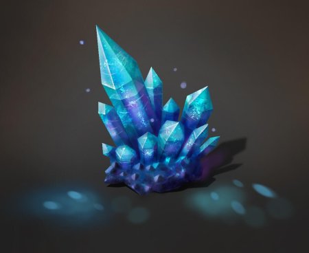 Синие кристаллы