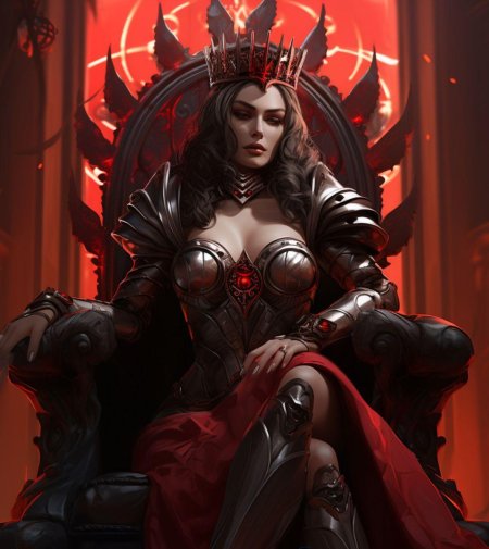 Королева на троне арт