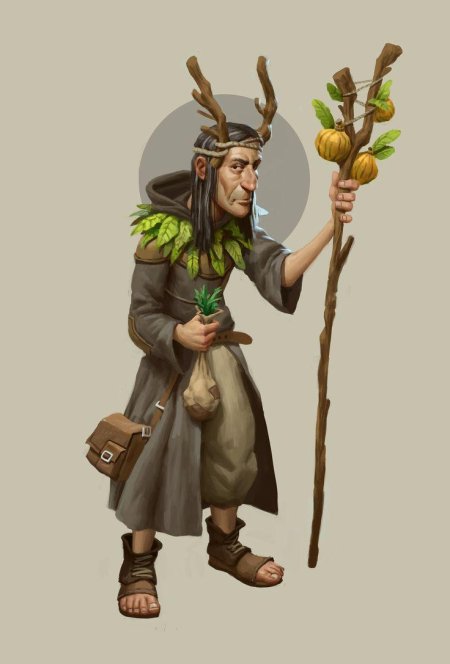 Эльф друид днд