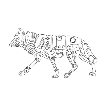 Раскраска роботы животные