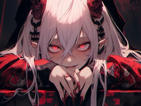 Аниме девушка демон