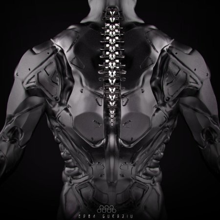 Кибер панк гиборг позвоночник