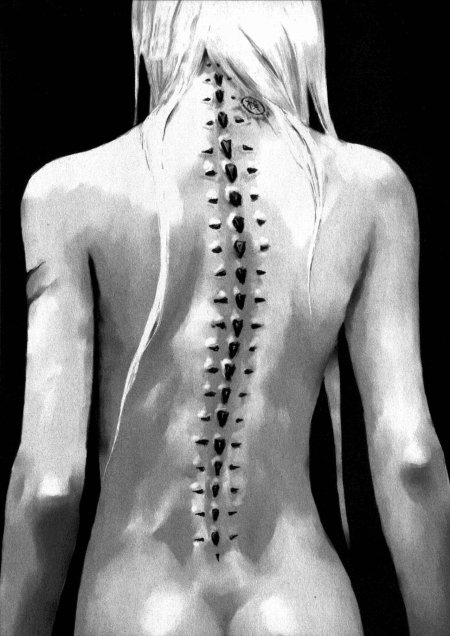 Позвоночник тату