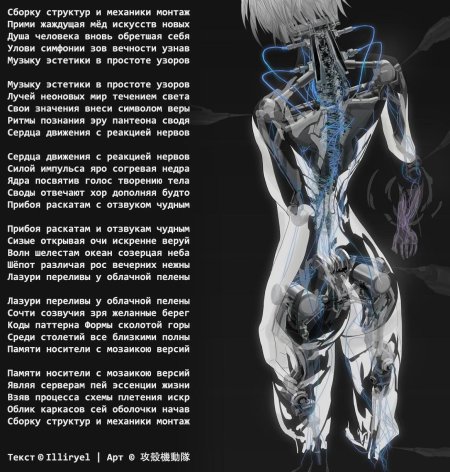 Призрак в доспехах аниме киборг