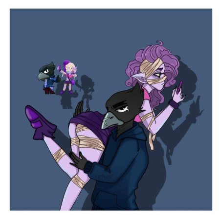 Ворон из brawl stars арт