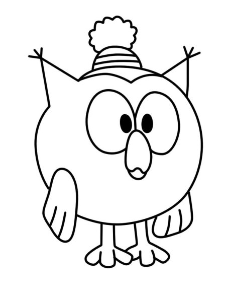 Совунья из смешариков раскраска для детей
