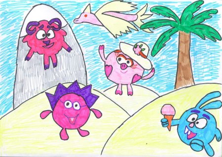 Рисунки смешарики