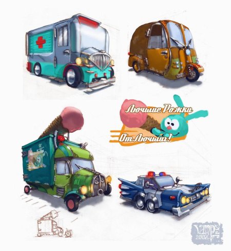 Смешарики автомобиль