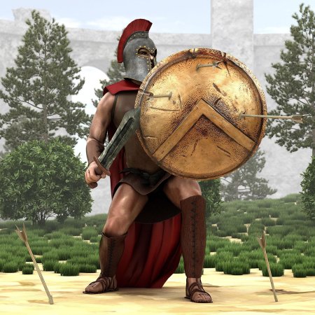 Гоплиты спартанцев