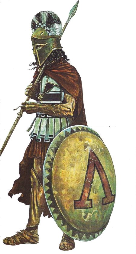 Воин древней греции гоплит