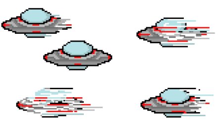 Пиксельный космический корабль