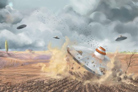 Летающая тарелка арт