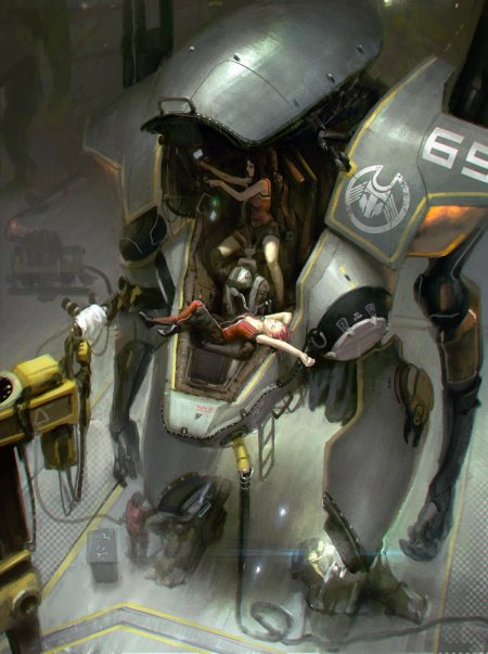 Боевой робот арт