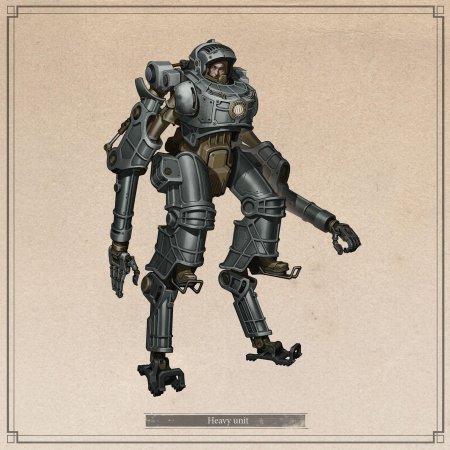 Дизельпанк экзоскелет