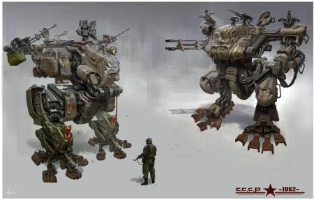 Дизельпанк шагоход