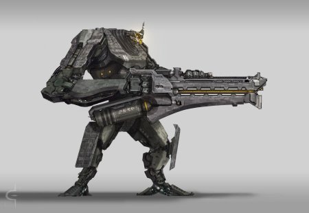 Боевой экзоскелет sci-fi