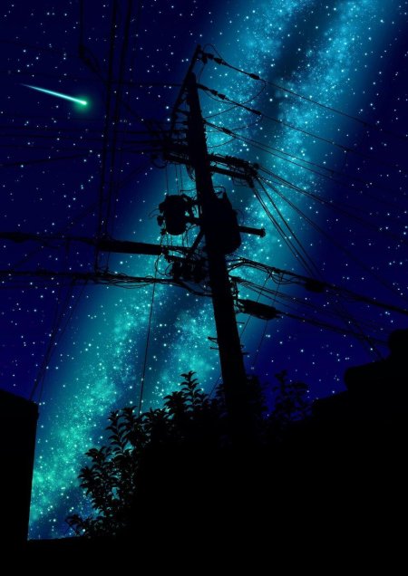 Аниме звездное небо