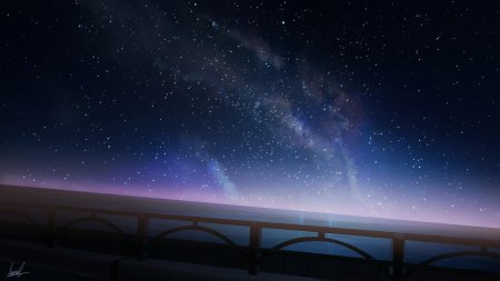 Ночное звездное небо