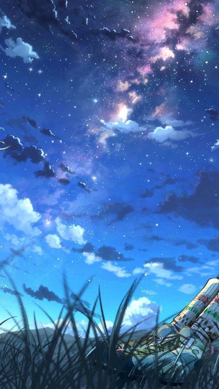 Anime night sky