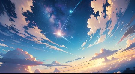 Аниме фон небо