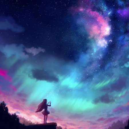 Звездное небо аниме