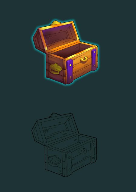 Сундук рисунок