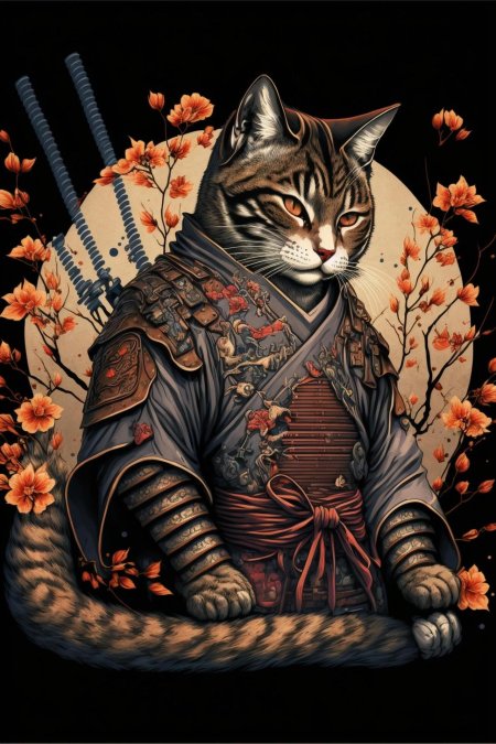 Самурай кот