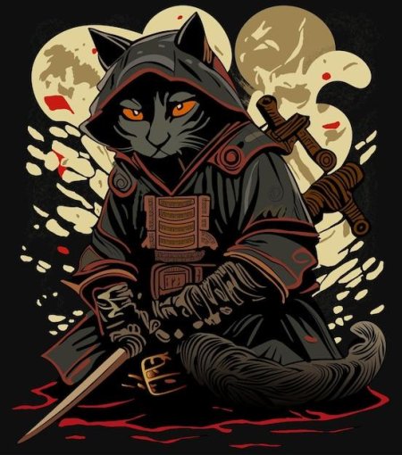 Samurai cat