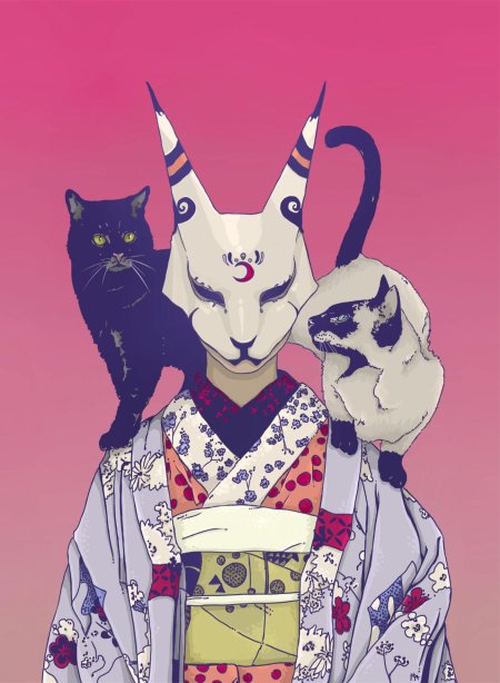 Самурай кот