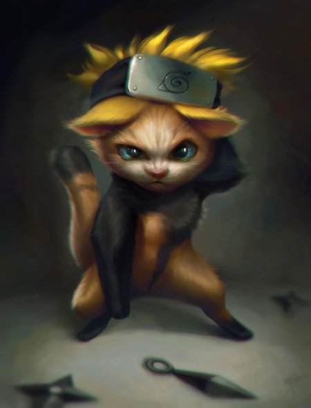 Аниме кошки наруто