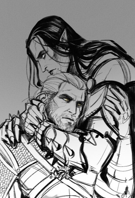 Скетч ведьмак геральт