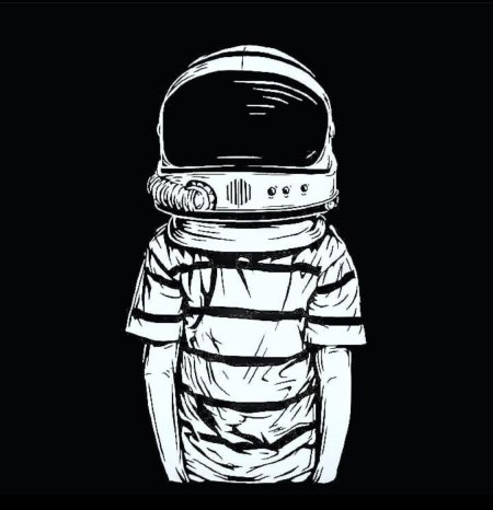 Космонавт эскиз