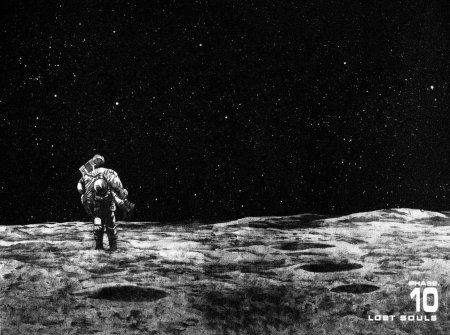 Космонавт на луне