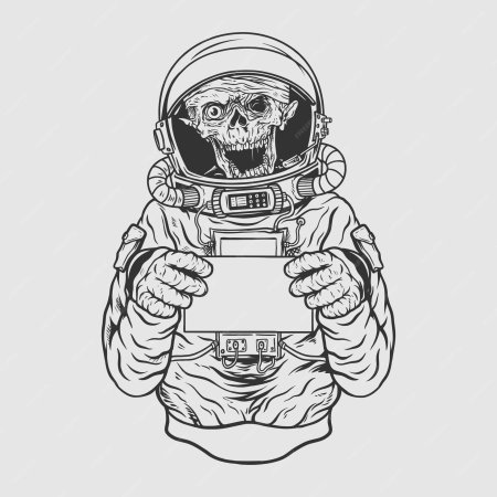 Космонавт череп