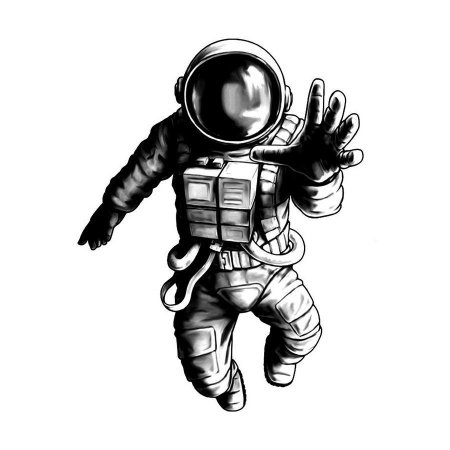 Космонавт эскиз