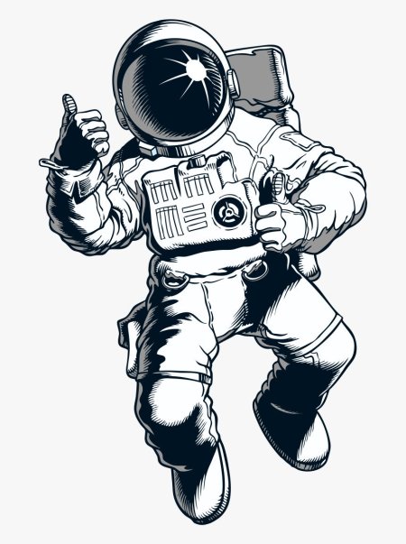 Космонавт мультяшный