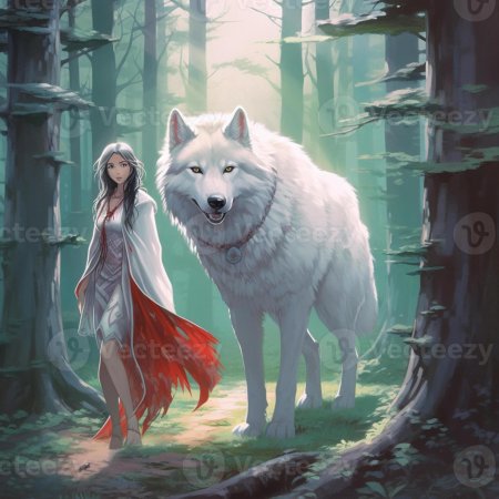 Девушка и волк