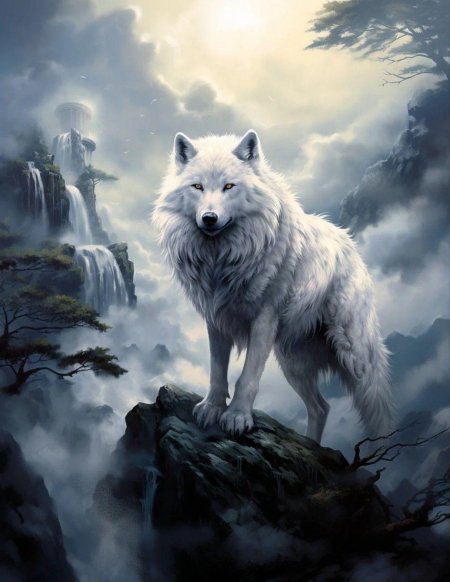 Волки картина