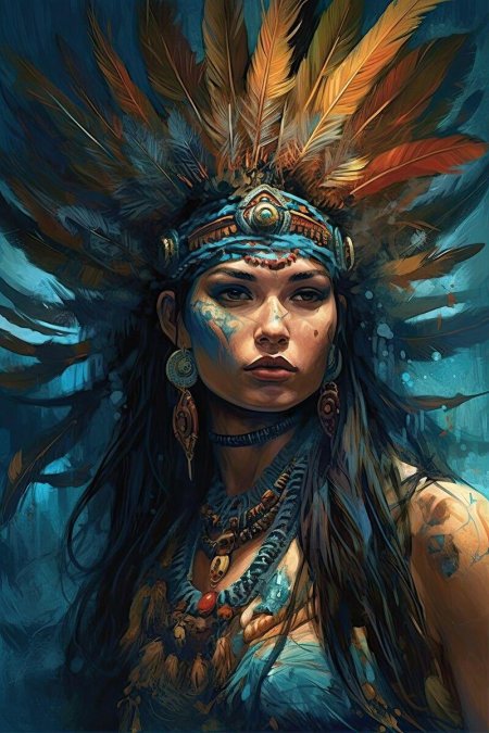 Портрет индейца