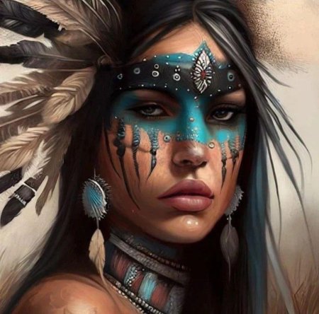 Индейцы макияж