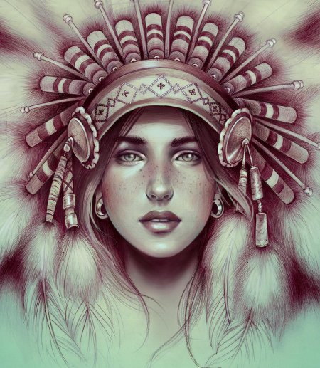 Индеец девушка