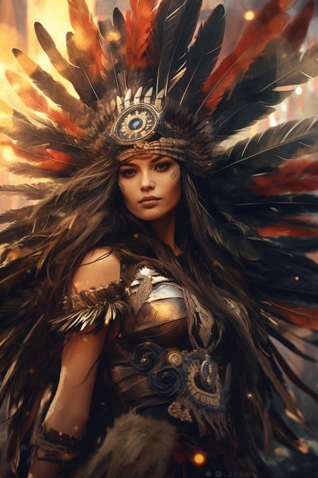 Индейская девушка