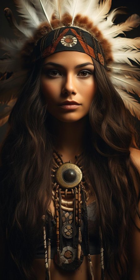 Индейская девушка