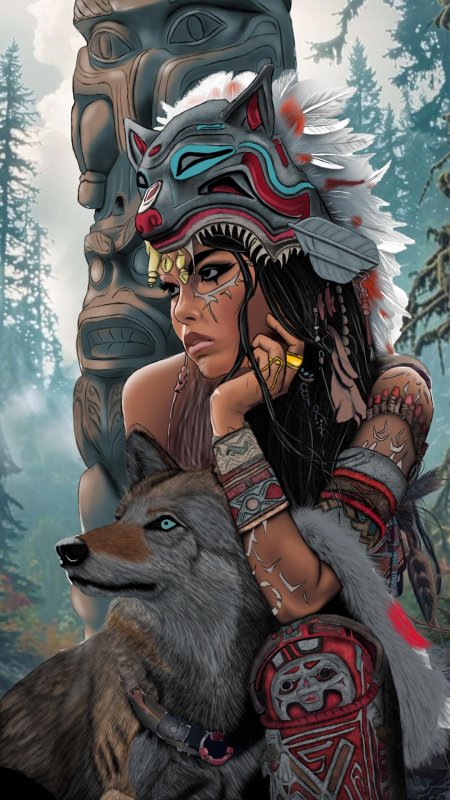 Индейская женщина