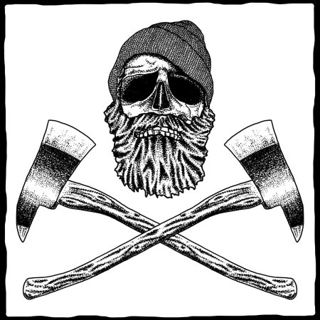 Череп с топорами