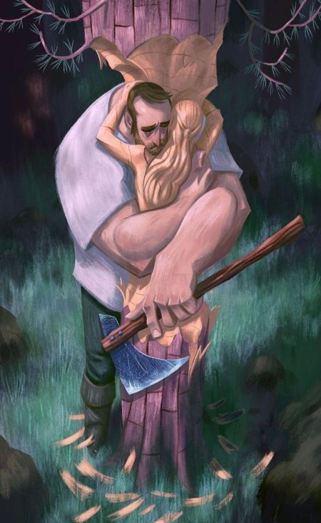 Арт дровосек tom booth