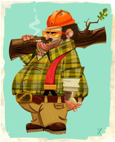 Лесоруб дровосек