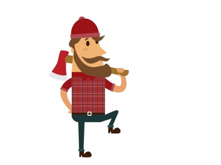 Дровосек без фона