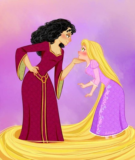 Рапунцель и матушка готель лесби